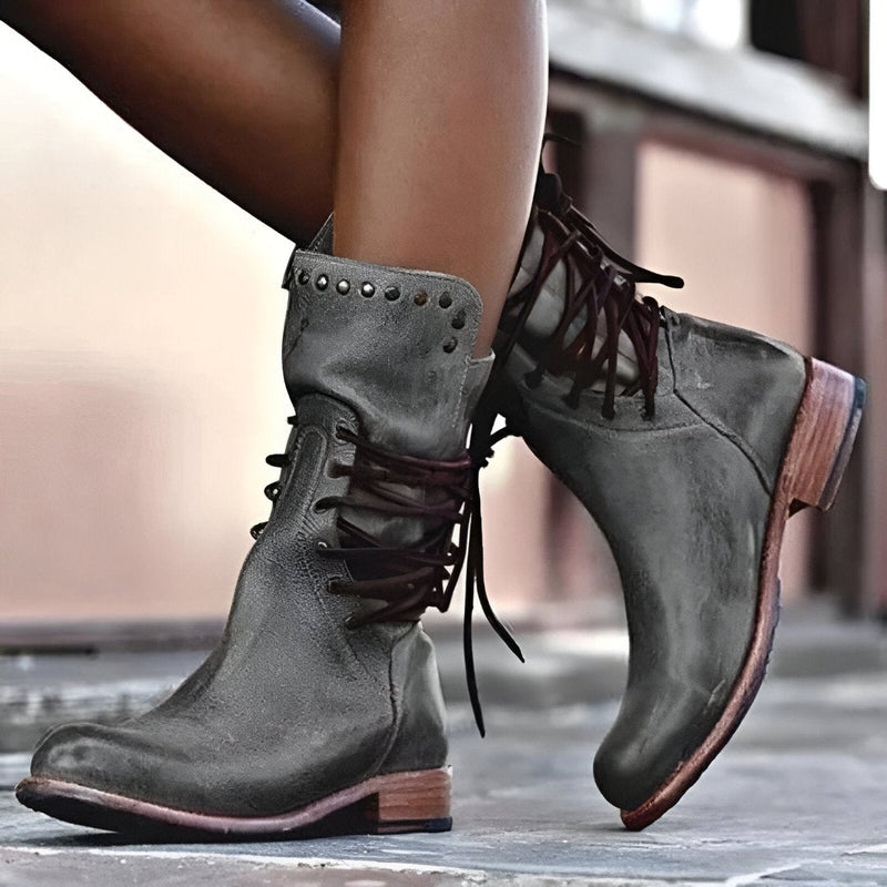 Lily Melbourne Isabelle - Stylish lace-up leather boots for every occasion
