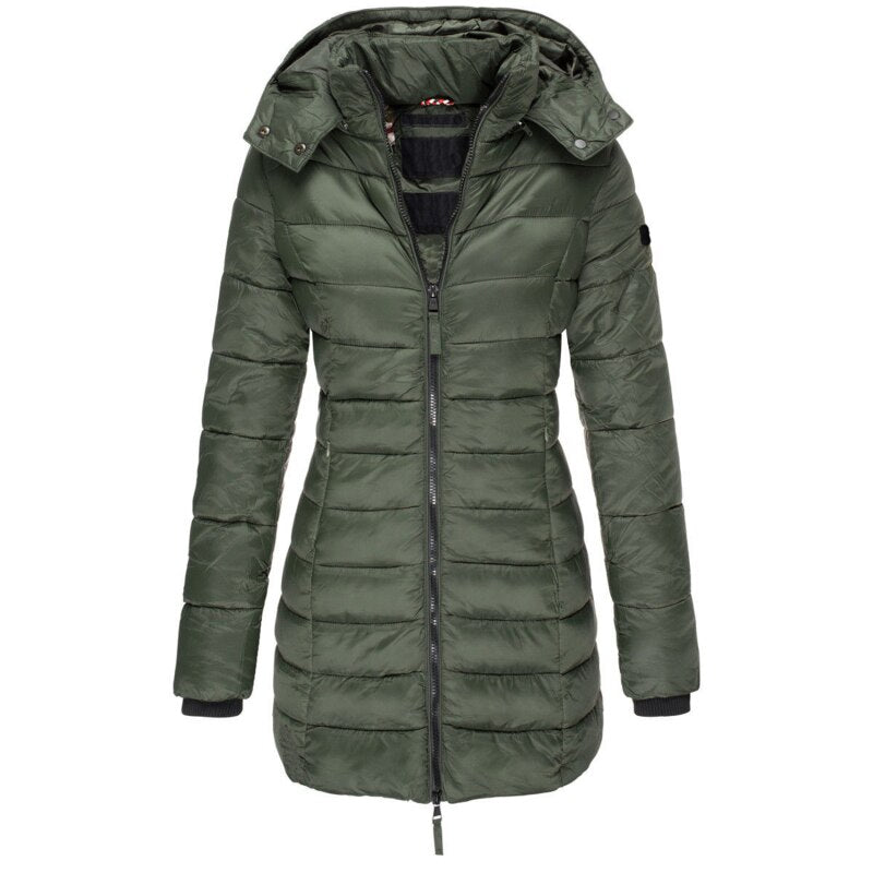 Lily Melbourne Jackets Ava Women's Puffer Winter Jacket – Insulated Coat with Detachable Hood