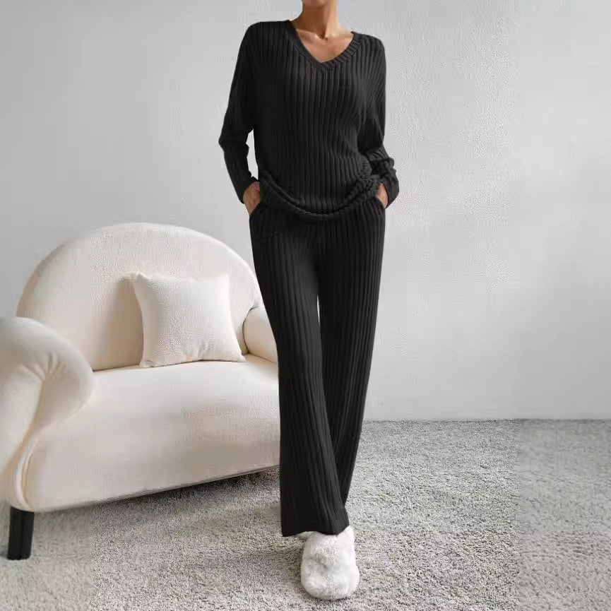 Lily Melbourne Kalani Ribbed Knit Lounge Set - Cozy, Stylish & Versatile