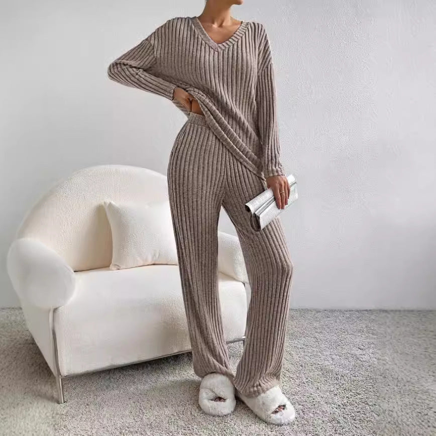 Lily Melbourne Kalani Ribbed Knit Lounge Set - Cozy, Stylish & Versatile