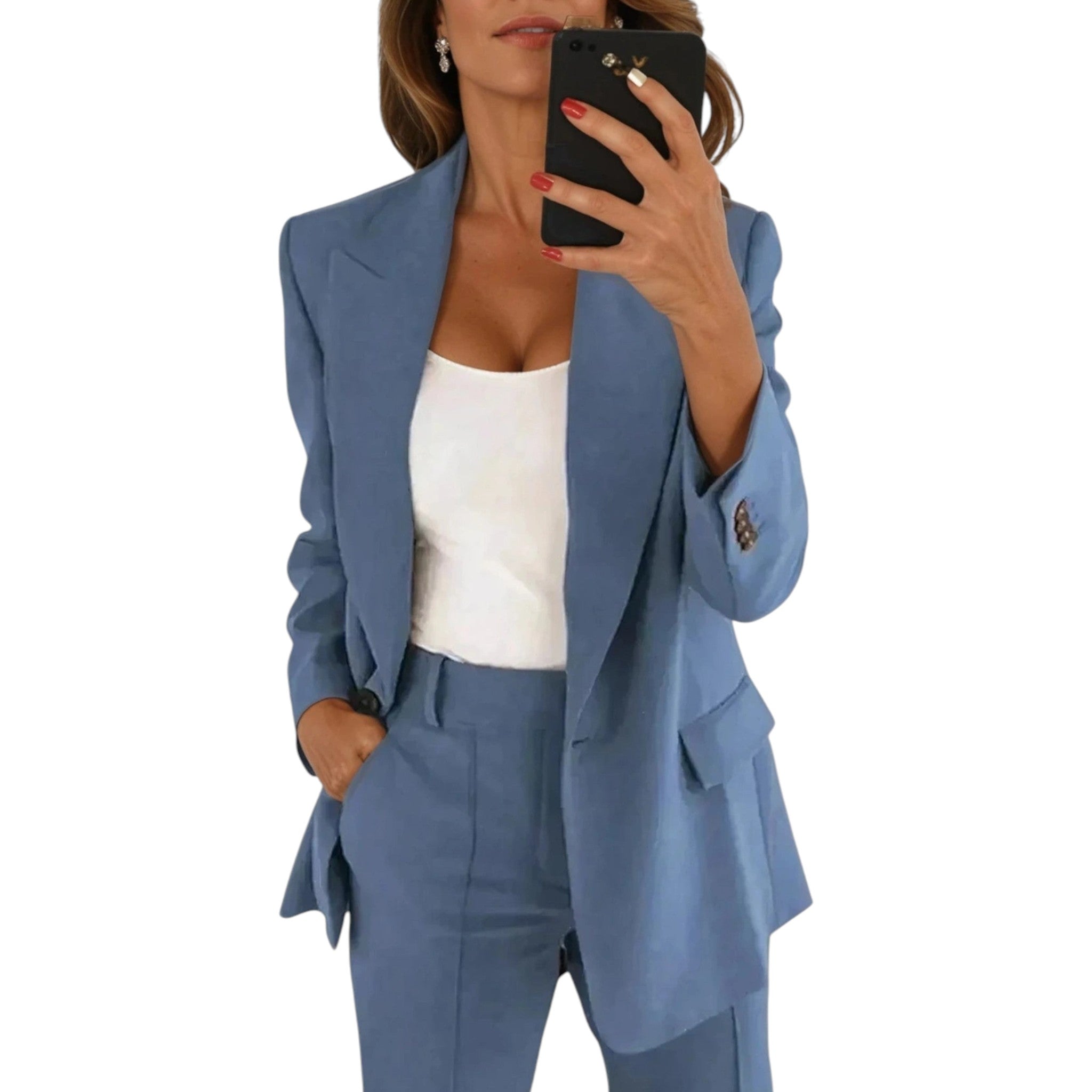 Lauren - Elegant Blazer Set With Tailored Fit And Versatility