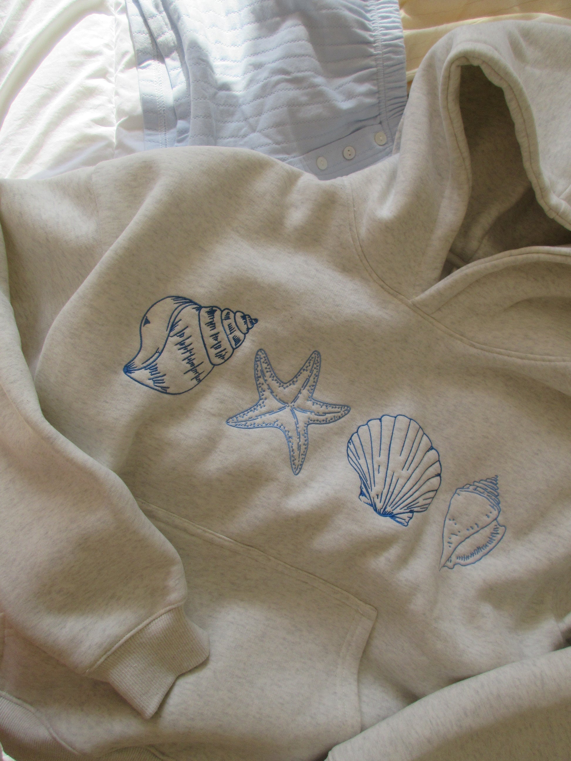 Lily Melbourne Livia Seashell Print Hoodie - Stylish & Comfortable Beachwear