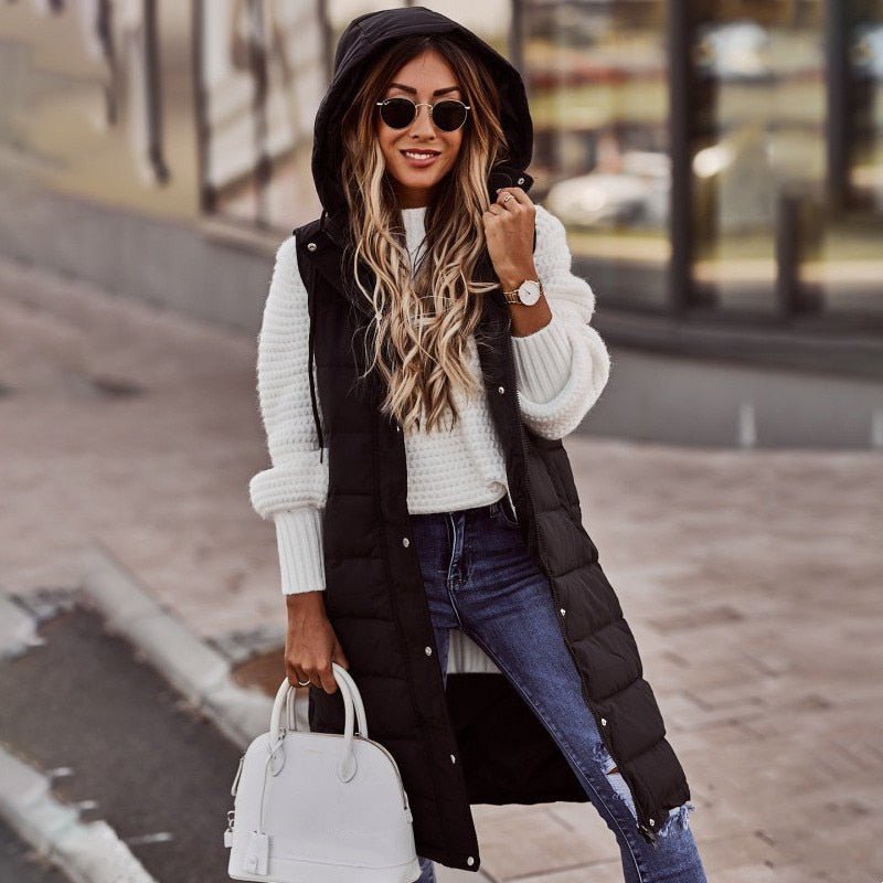 Lily Melbourne Lucinda Hooded Puffer Vest - Stylish & Warm Outerwear