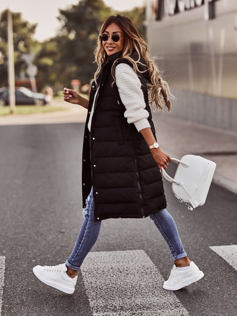Lily Melbourne Lucinda Hooded Puffer Vest - Stylish & Warm Outerwear