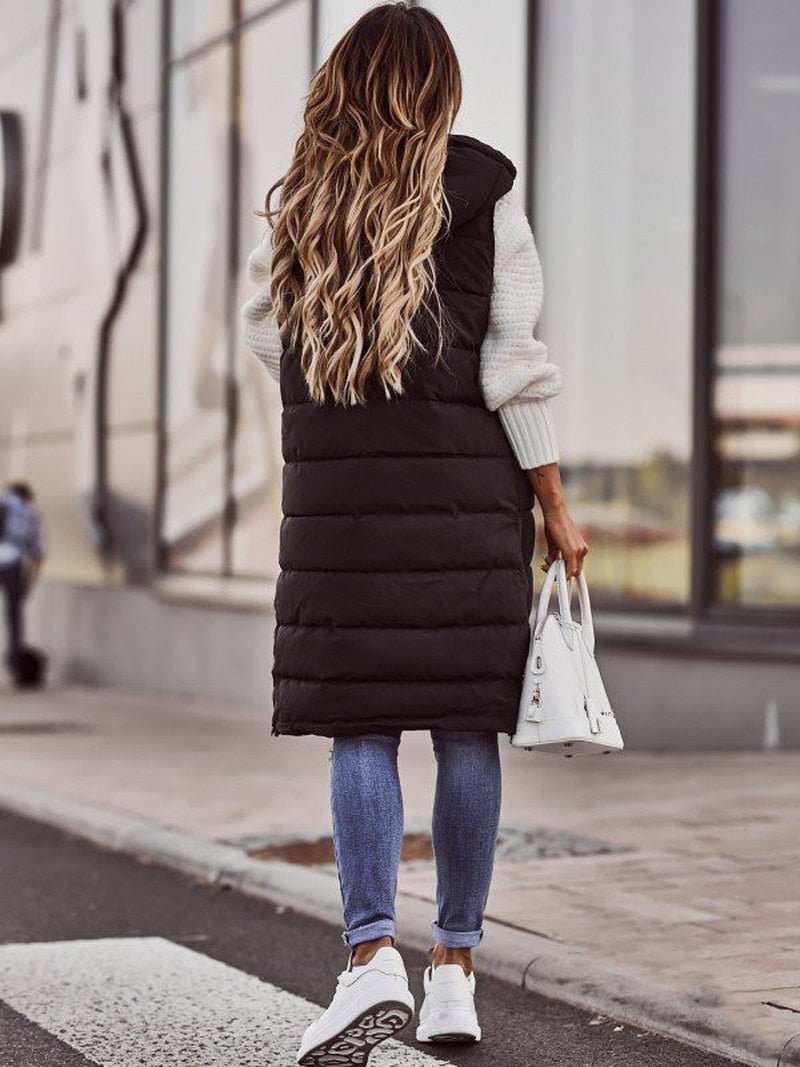Lily Melbourne Lucinda Hooded Puffer Vest - Stylish & Warm Outerwear