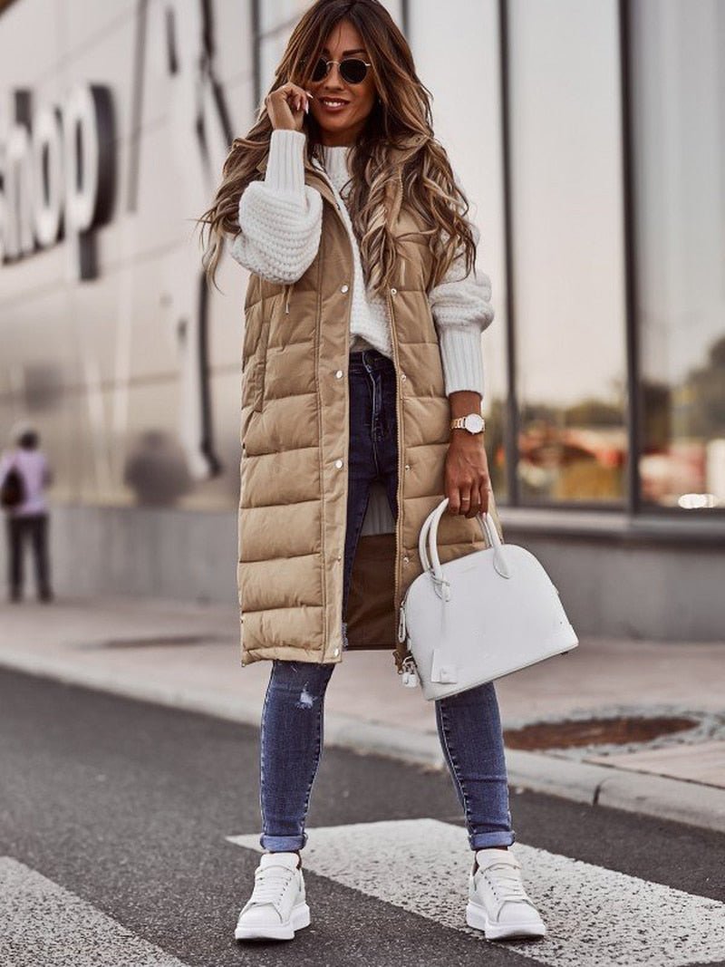 Lily Melbourne Lucinda Hooded Puffer Vest - Stylish & Warm Outerwear