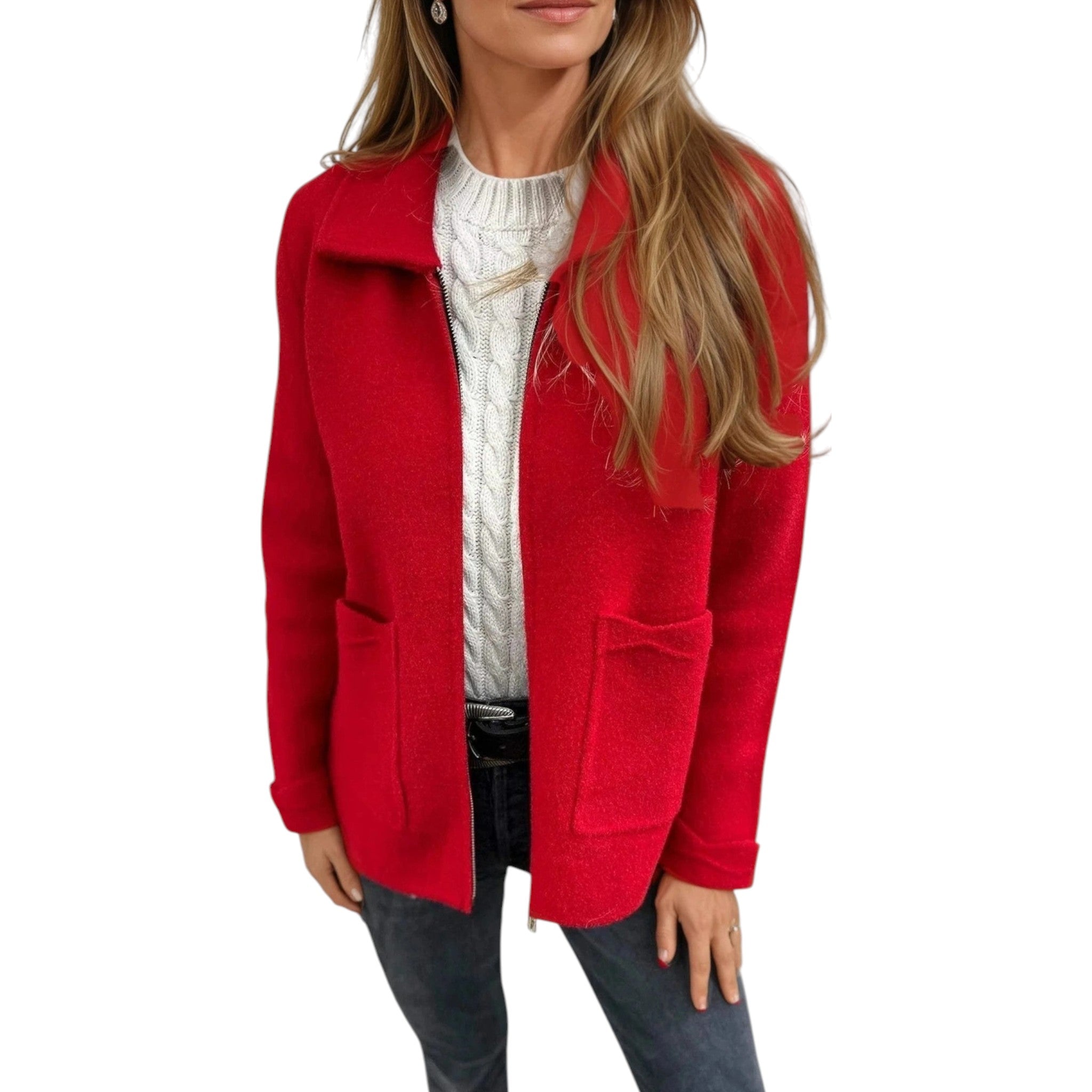 Maya - Elegant wool cardigan jacket for stylish comfort