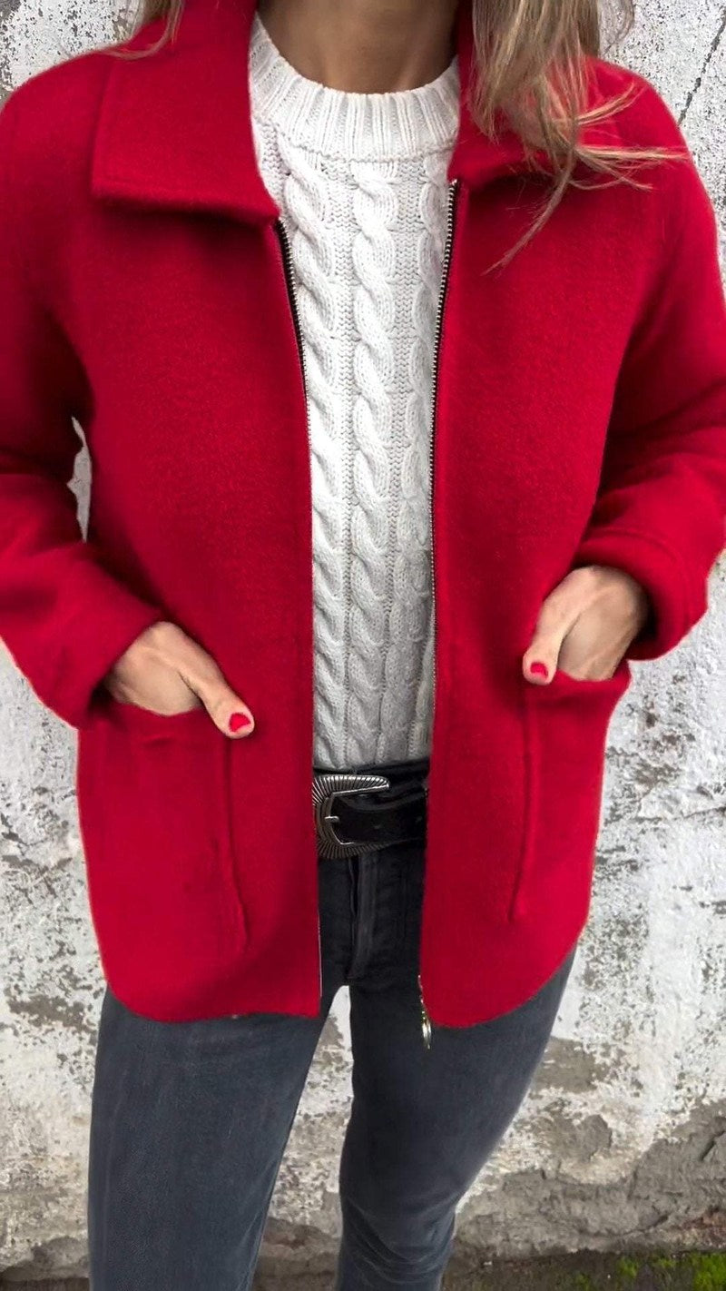 Lily Melbourne Maya - Elegant wool cardigan jacket for stylish comfort