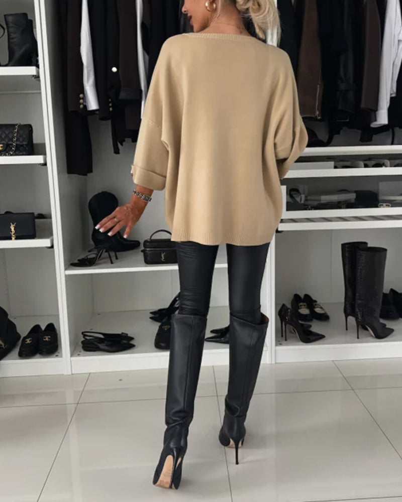 Lily Melbourne Molly Elegant Knit Blouse - Chic, Comfortable & Versatile