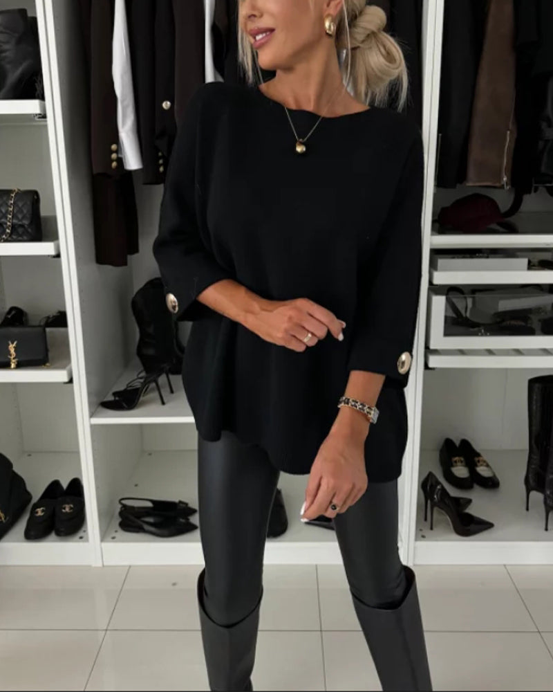 Lily Melbourne Molly Elegant Knit Blouse - Chic, Comfortable & Versatile