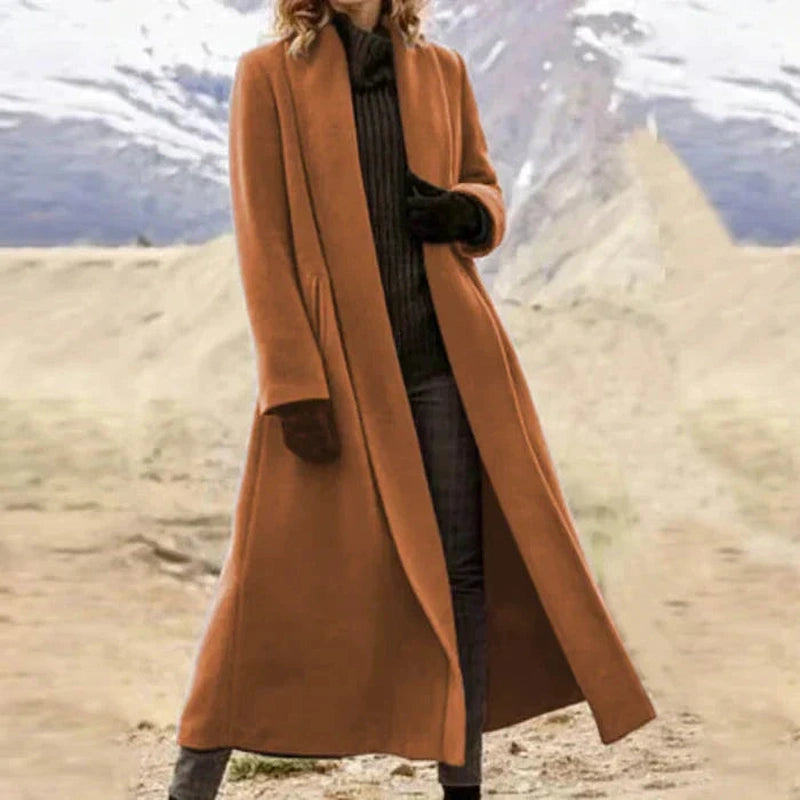 Lily Melbourne Ophelia - Long and timeless wool coat for elegant style