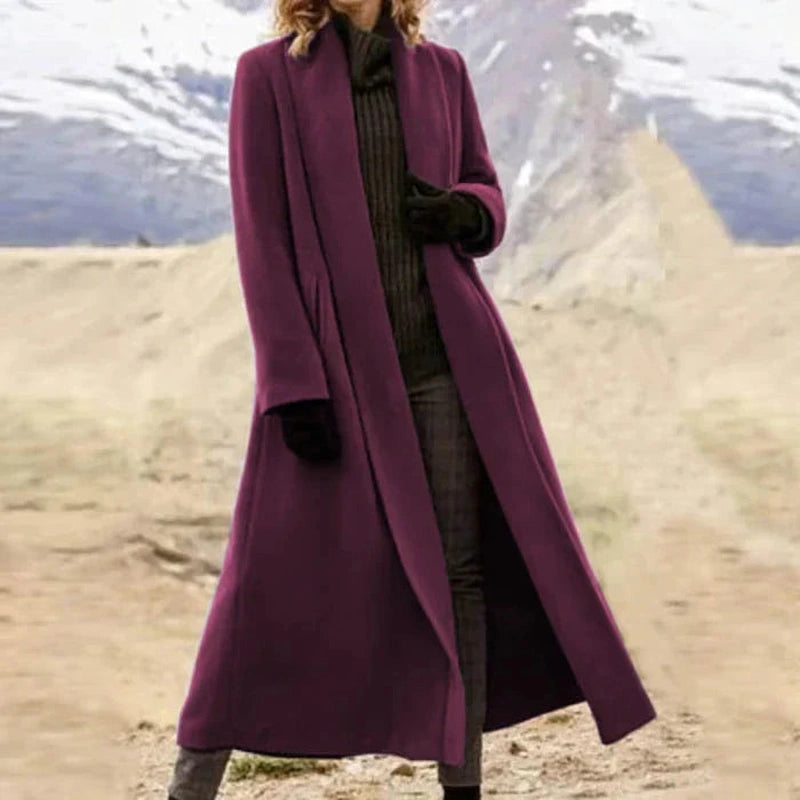 Lily Melbourne Ophelia - Long and timeless wool coat for elegant style
