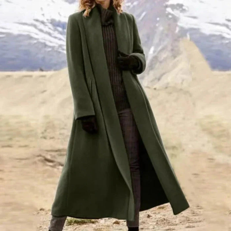 Lily Melbourne Ophelia - Long and timeless wool coat for elegant style