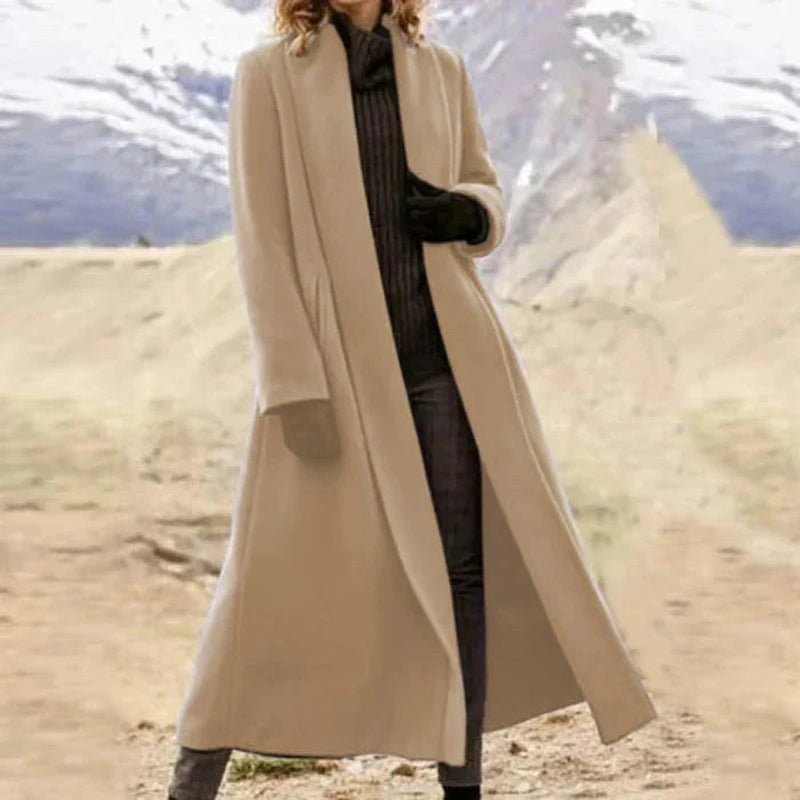 Lily Melbourne Ophelia - Long and timeless wool coat for elegant style