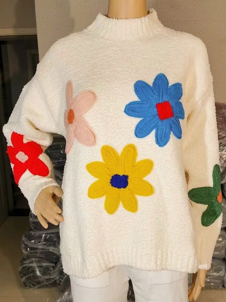 Lily Melbourne Paula - Chic Floral Knit Sweater for Elegant Style