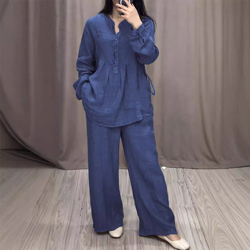 Lily Melbourne Set Julia - Jet™ Cotton linen set for luxurious comfort & style