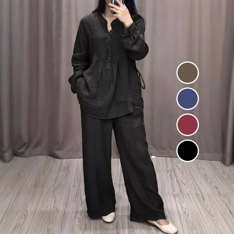 Lily Melbourne Set Julia - Jet™ Cotton linen set for luxurious comfort & style