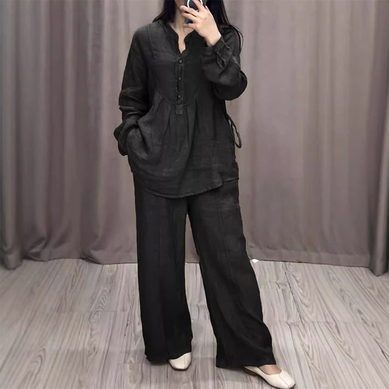 Lily Melbourne Set Julia - Jet™ Cotton linen set for luxurious comfort & style