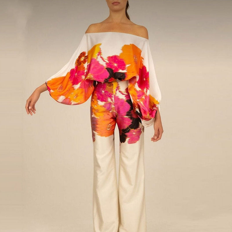 Lily Melbourne Sets Elegant Comfy Silk Summer Blouse & Pants Set for Women | Austen