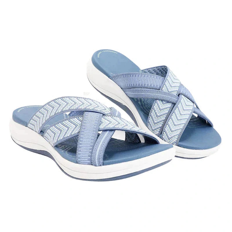 Lily Melbourne Slippers Women's Open-Toe Orthopedic Sandals – Adjustable Fit and Cushioned Sole