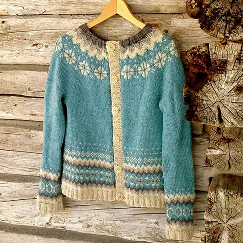 Lily Melbourne Sofia - Cozy icelandic wool cardigan for warmth