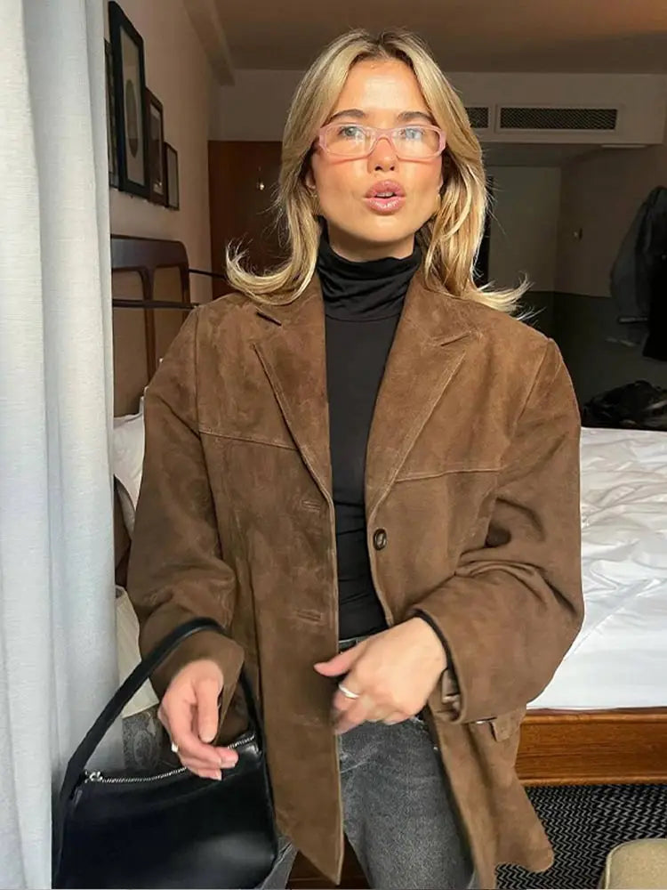 Lily Melbourne Sofia Elegant Brown Jacket - Stylish, Comfortable, Versatile