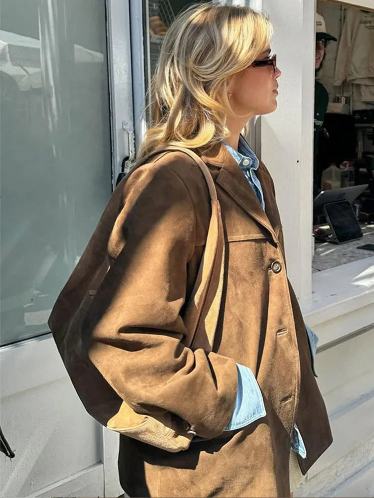 Lily Melbourne Sofia Elegant Brown Jacket - Stylish, Comfortable, Versatile