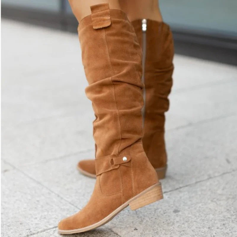 Lily Melbourne Sophia - Chic retro suede boots for stylish winter looks