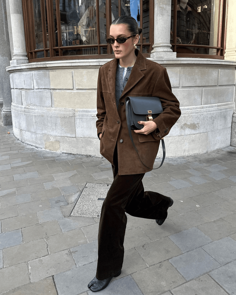 Lily Melbourne Sophia - Timeless suede blazer with vintage charm