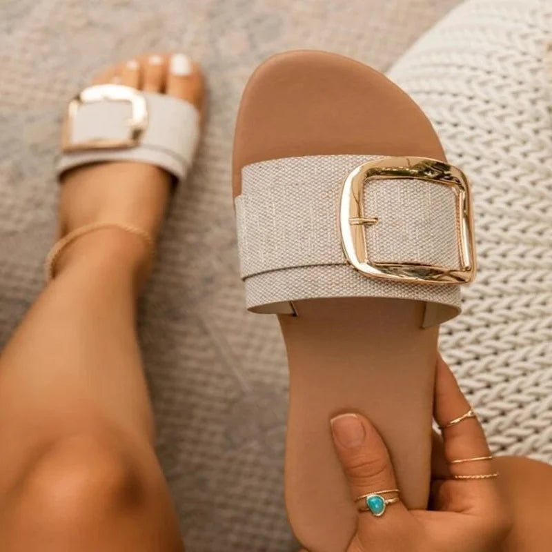 Lily Melbourne Tatiana - Summer Women's Luxury Flat Slippers