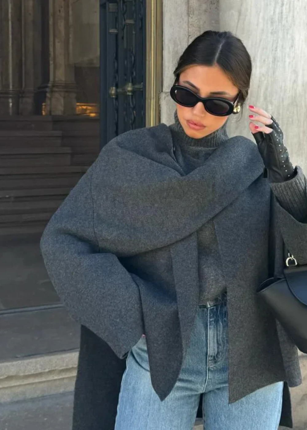 Lily Melbourne Vivian Luxury Cape Coat - Elegant & Timeless Outerwear