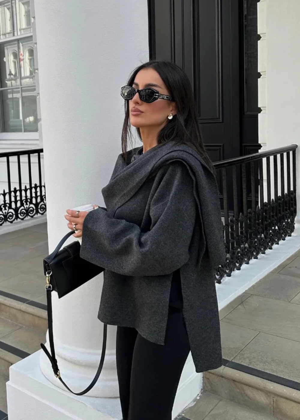 Lily Melbourne Vivian Luxury Cape Coat - Elegant & Timeless Outerwear