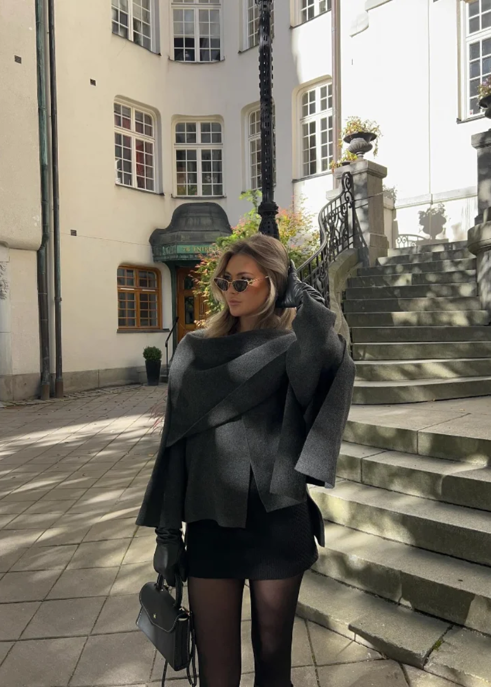 Lily Melbourne Vivian Luxury Cape Coat - Elegant & Timeless Outerwear