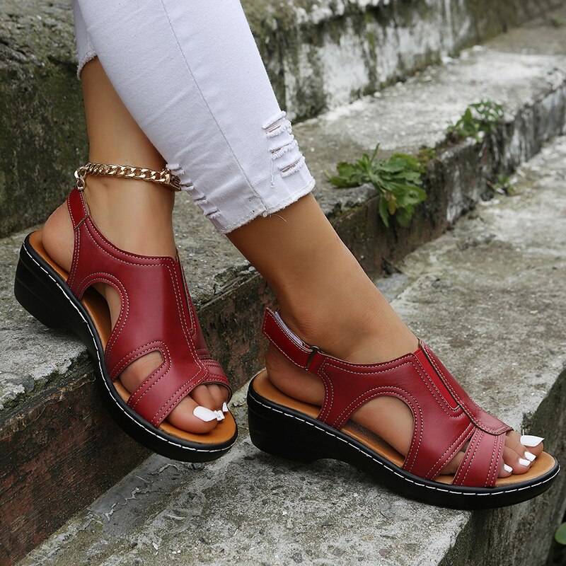 Lily Melbourne Women Sandals Jolie - Stylish orthopedic leather sandals for all-day comfort and support