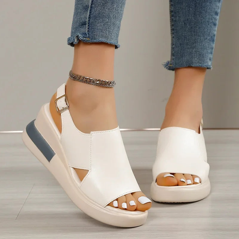 Lily Melbourne Zali - Comfortable Peep Toe Beach Sandals
