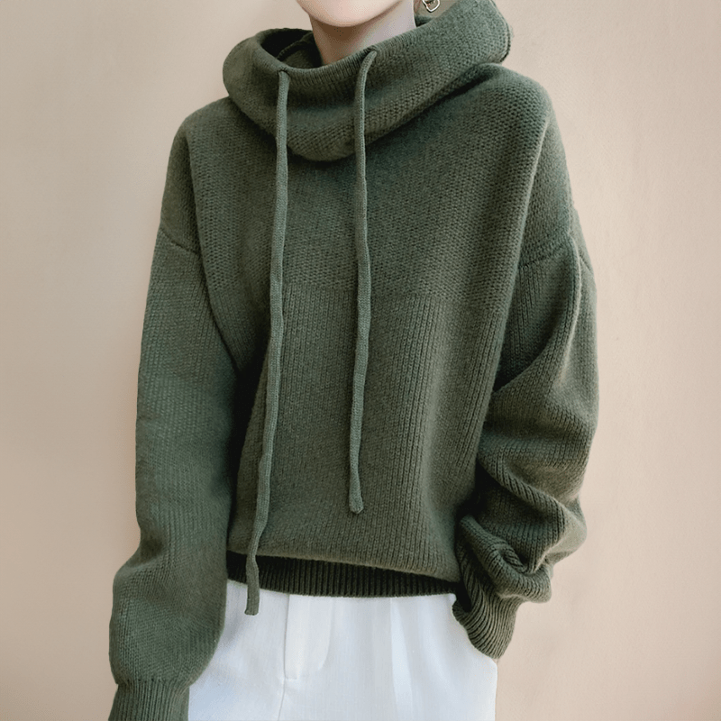 Lily Melbourne pullover damen Charlotte - Stylish merino wool turtleneck sweater for warmth