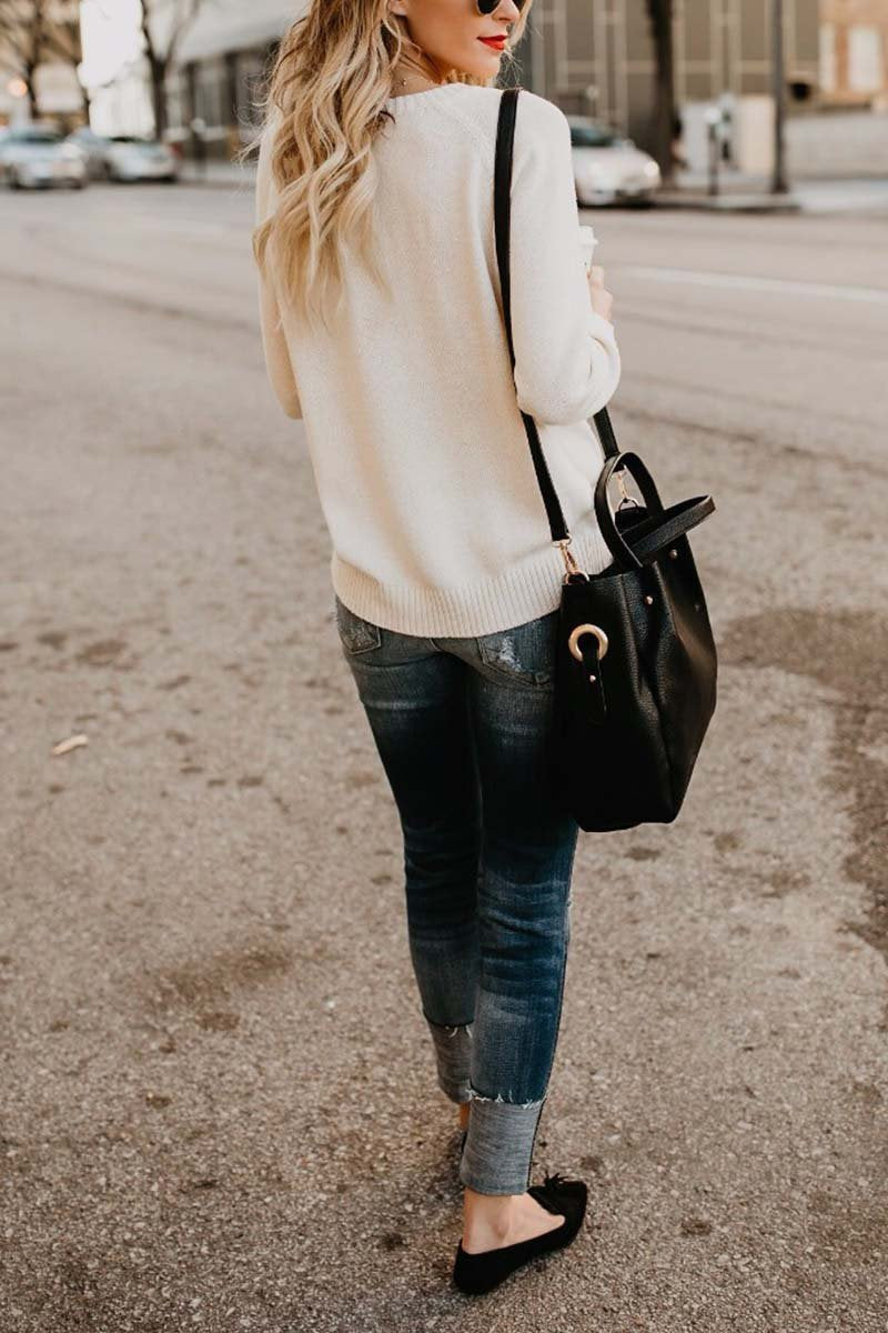 Lily Melbourne sara-berlin mode120241016 Cozy Casual Winter Sweater - Warm, Stylish & Relaxed Fit