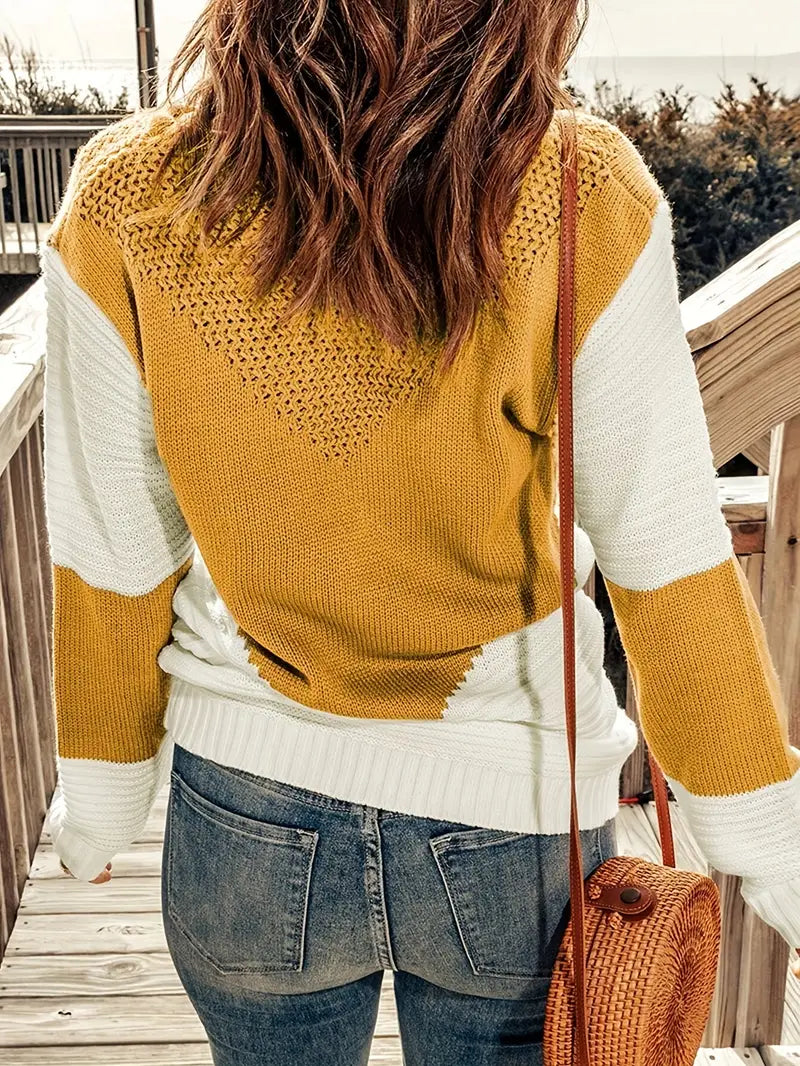 Lily Melbourne sara julia20241009 Women's Knitted Punto Sweater - Stylish & Cozy Knitwear