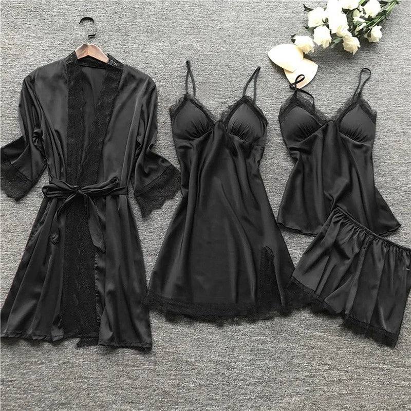 Lily Melbourne women's lingerie set Isabella 5-Piece Satin Lingerie Set | Luxurious Comfort & Elegance