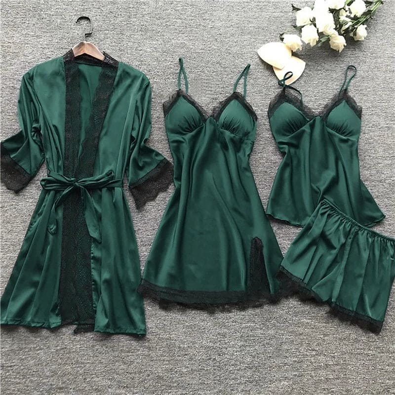 Lily Melbourne women's lingerie set Isabella 5-Piece Satin Lingerie Set | Luxurious Comfort & Elegance
