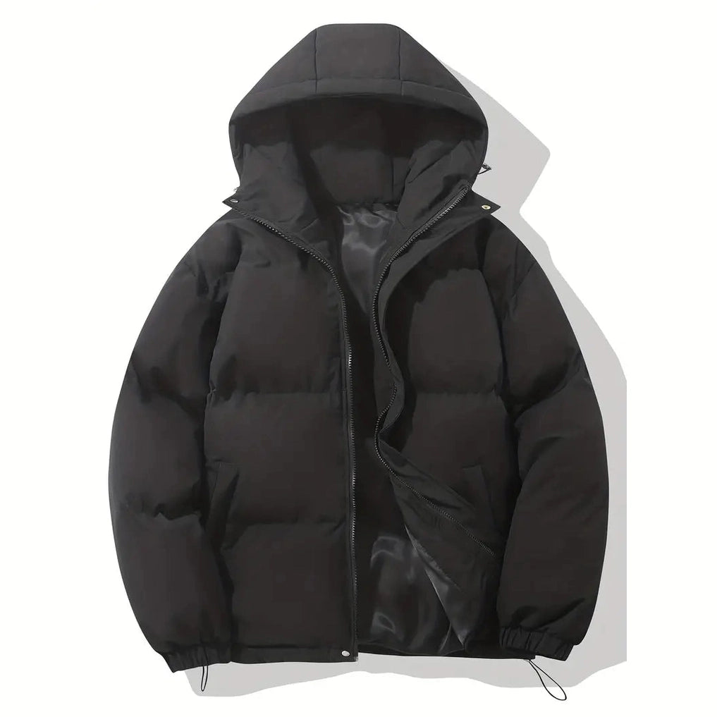 Men’s Hooded Winter Down Jacket – Lightweight Insulated Coat for Cold Weather Jackets