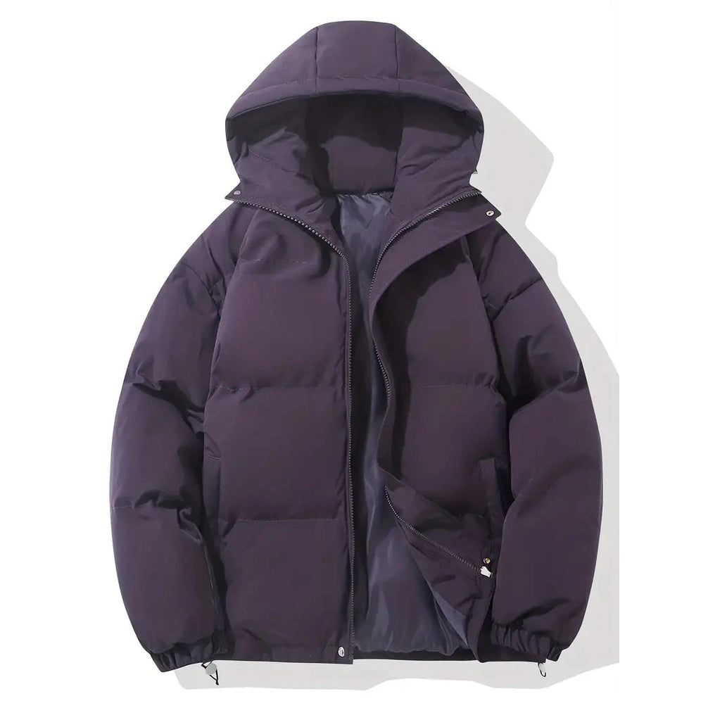 Men’s Hooded Winter Down Jacket – Lightweight Insulated Coat for Cold Weather Jackets