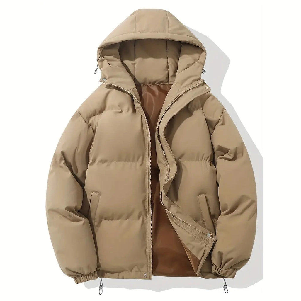 Men’s Hooded Winter Down Jacket – Lightweight Insulated Coat for Cold Weather Jackets