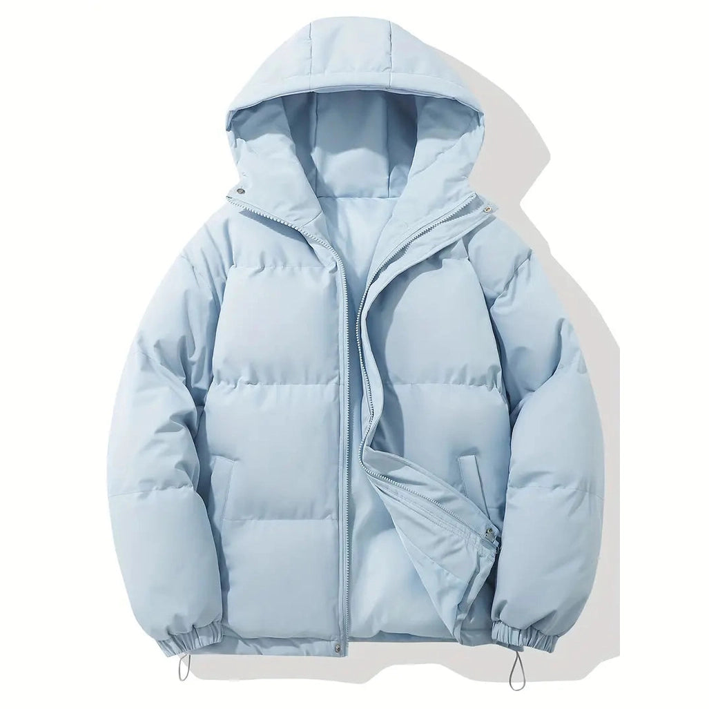 Men’s Hooded Winter Down Jacket – Lightweight Insulated Coat for Cold Weather Jackets