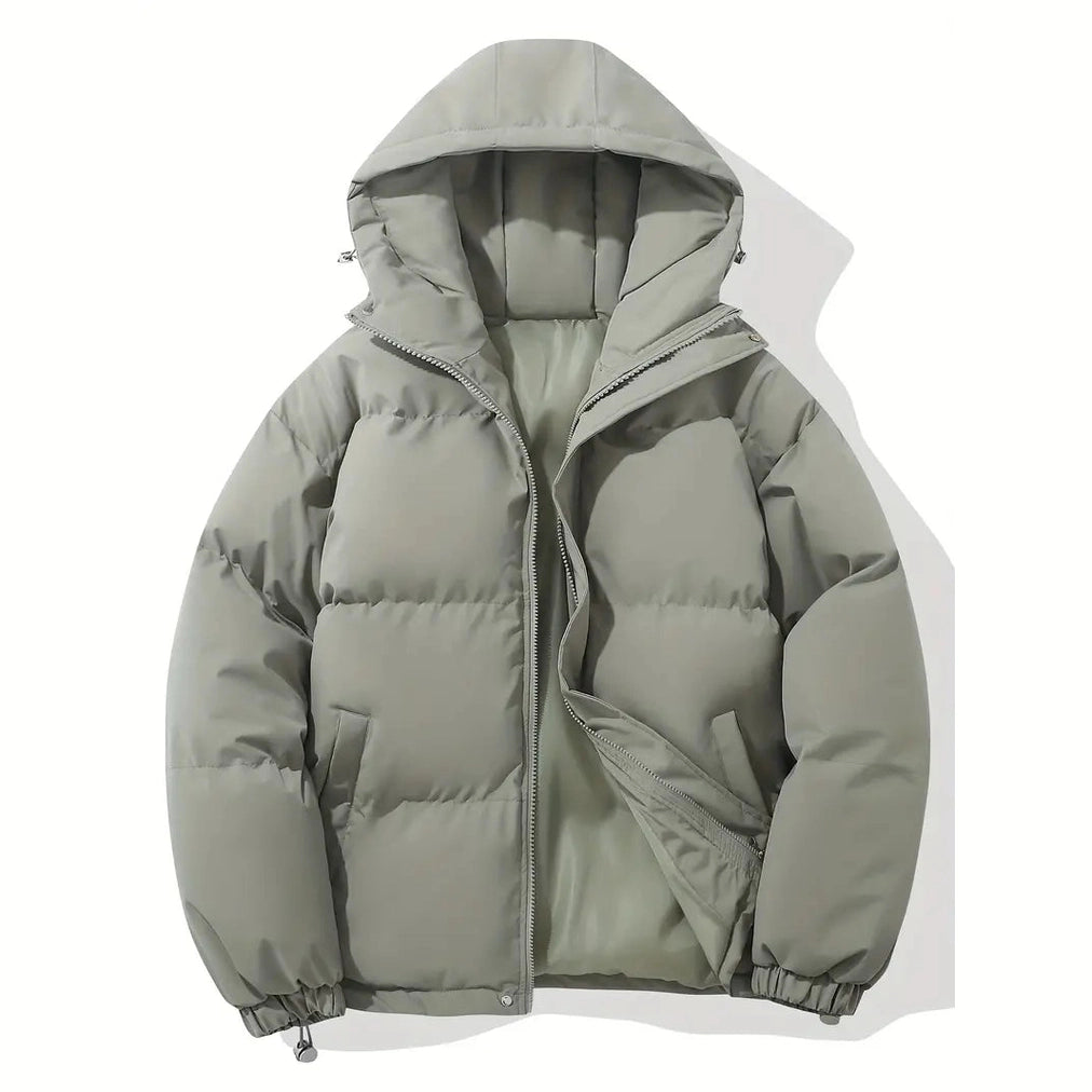 Men’s Hooded Winter Down Jacket – Lightweight Insulated Coat for Cold Weather Jackets