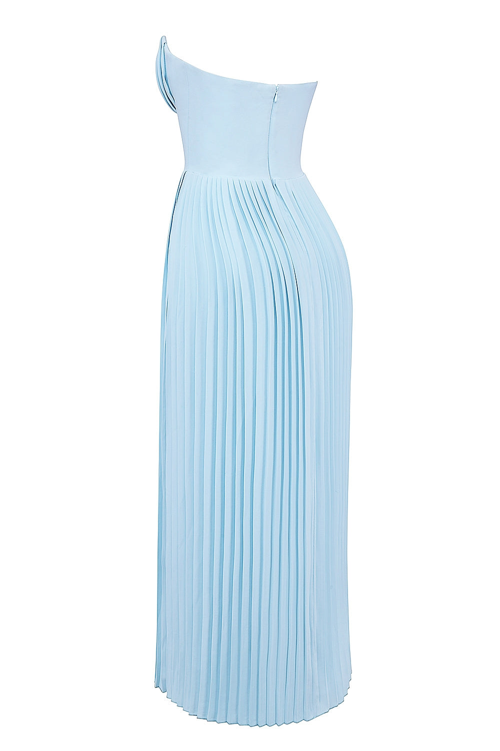 Sky Blue Corset Maxi Dress for Women - Elegant Summer Style 8