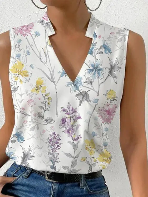 Stylish V-Neck Tank Top for Women - Perfect Going Out Top 1