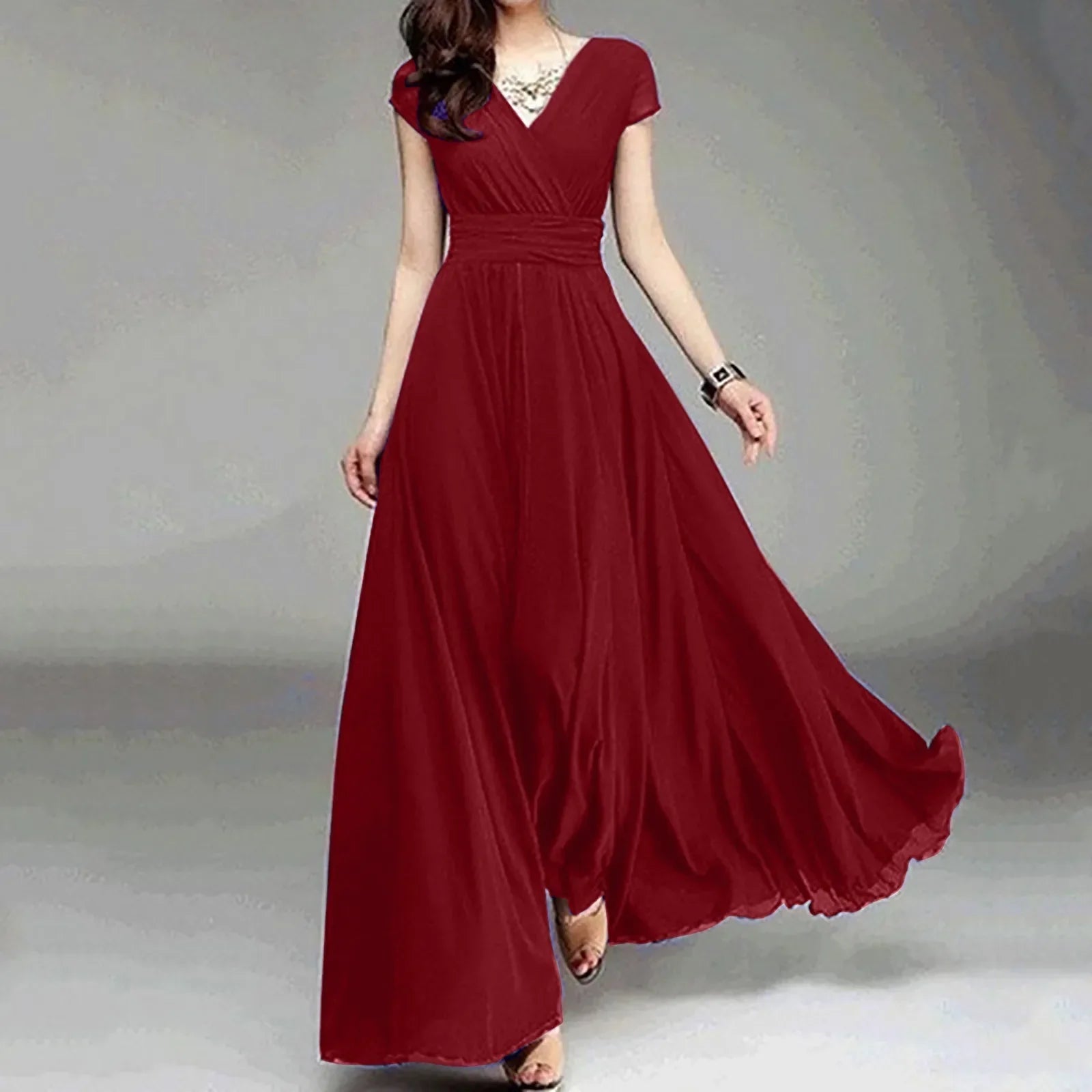 Stylish Women's Summer Maxi Dress - Elegant White Dress 2