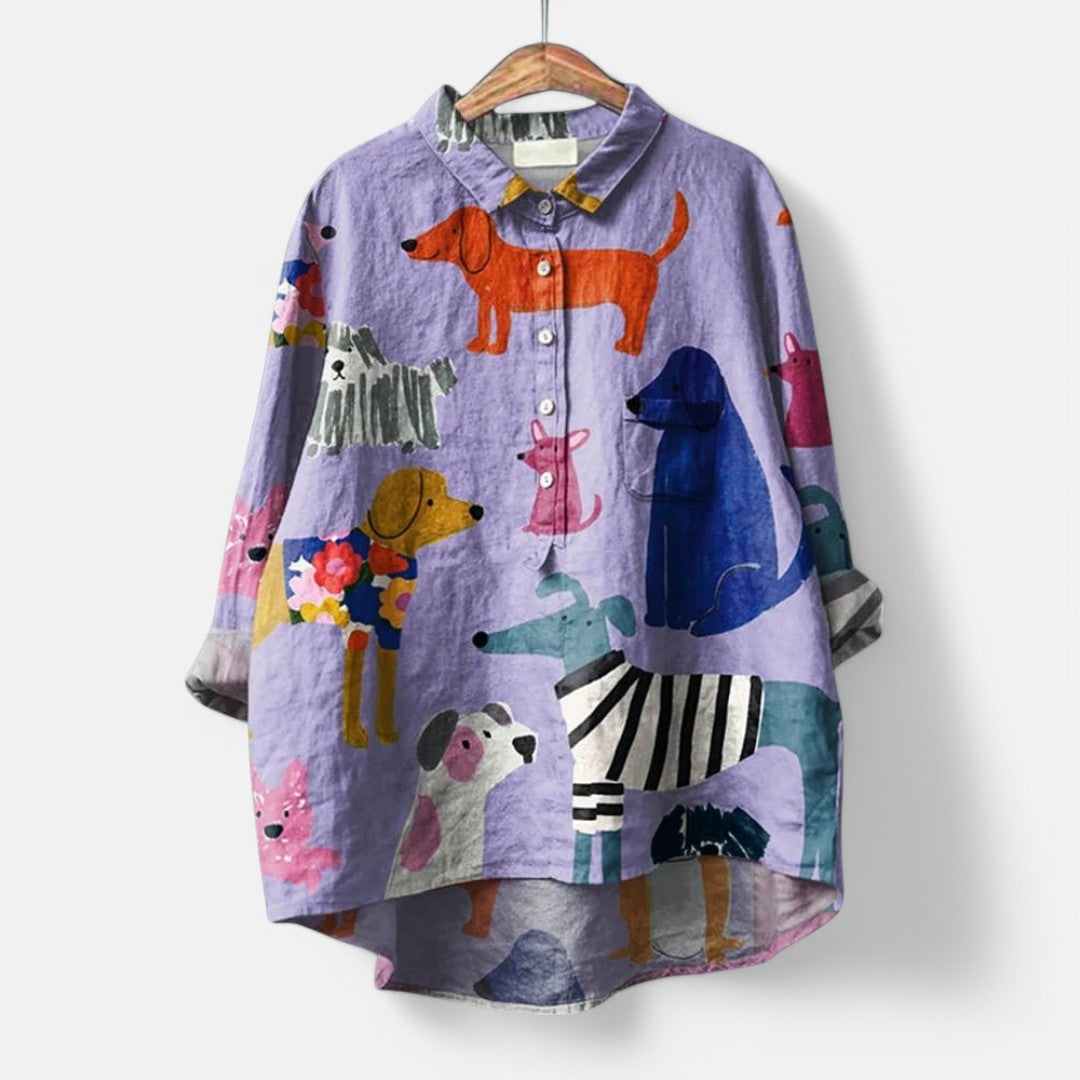 Stylish Women's Top - Creative Going Out Blouse for Women 0