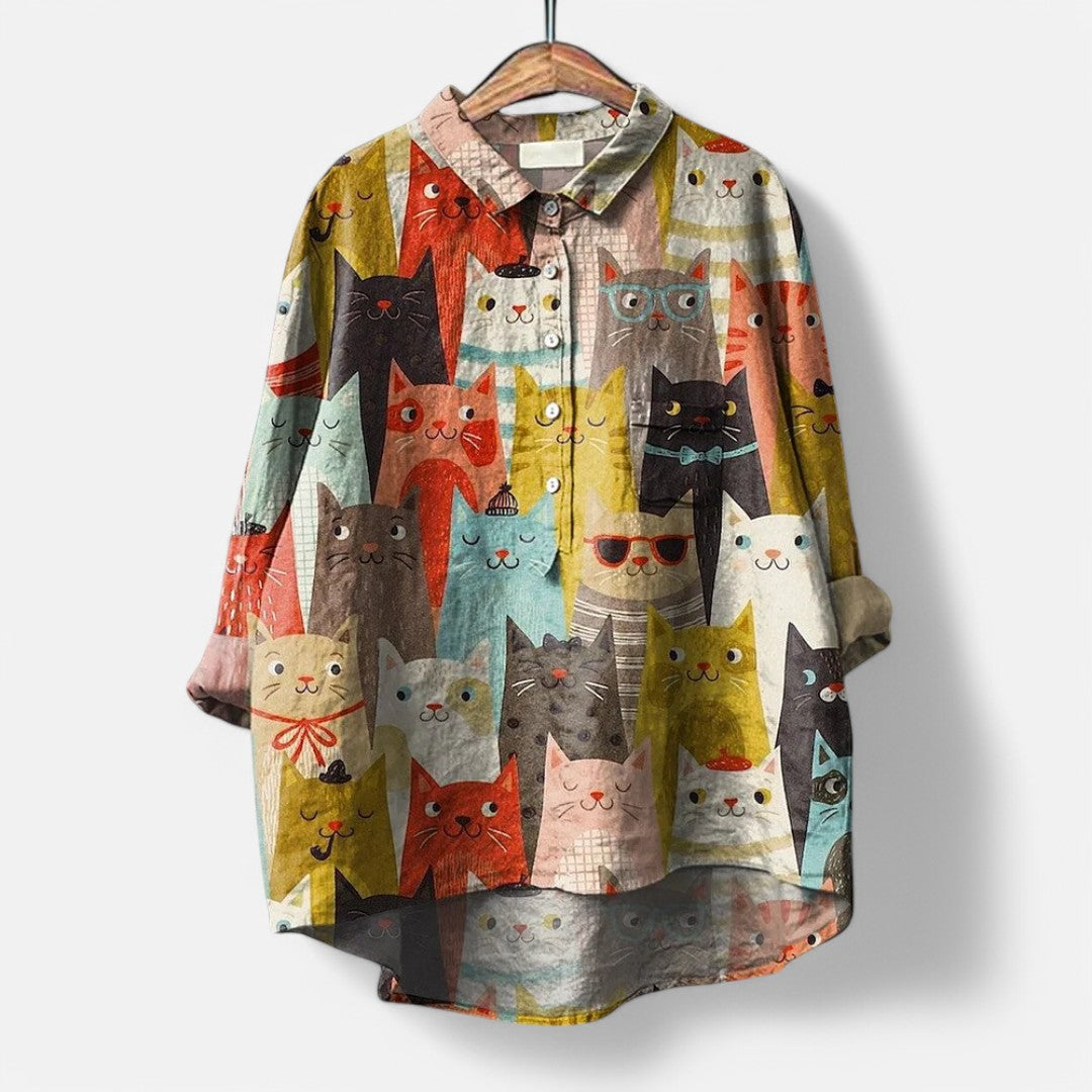 Stylish Women's Top - Creative Going Out Blouse for Women 1